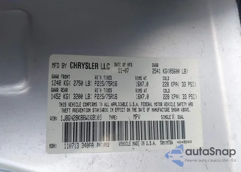 2008 Jeep Liberty Sport from USA, damaged, VIN 1J8GN28K88W169105